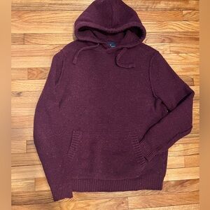 Men's American eagle outfitters Burgundy Hooded sweater